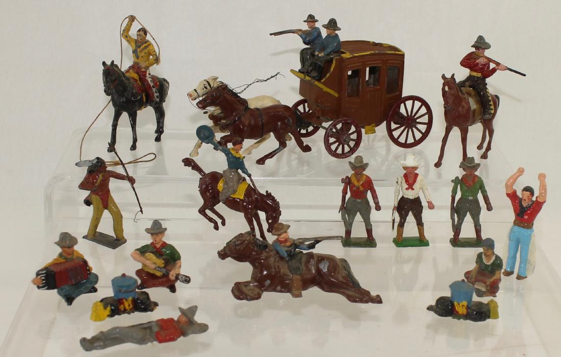 Johillco England Lot Cowboys with Stage Coach (1 of 1)