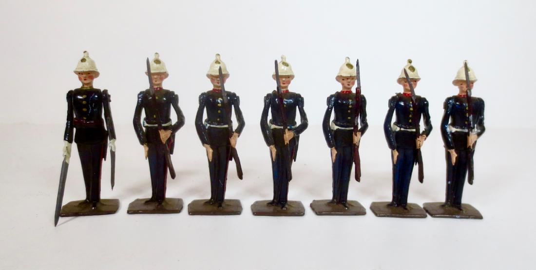 Britains Set 2071 Royal Marines Present Arms (1 of 1)