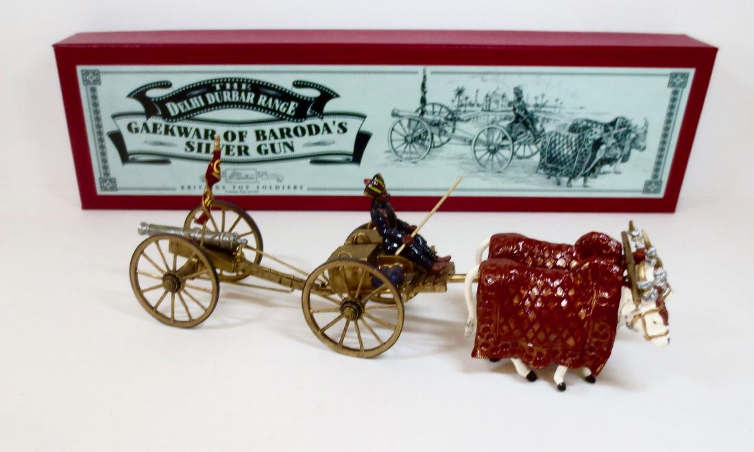 Britains Set 00141 Gaekwar of Baroda's Silver: Gun. 5 pieces. From The Delhi Durbar Range. 5 pieces. Excellent condition. Box excellent.