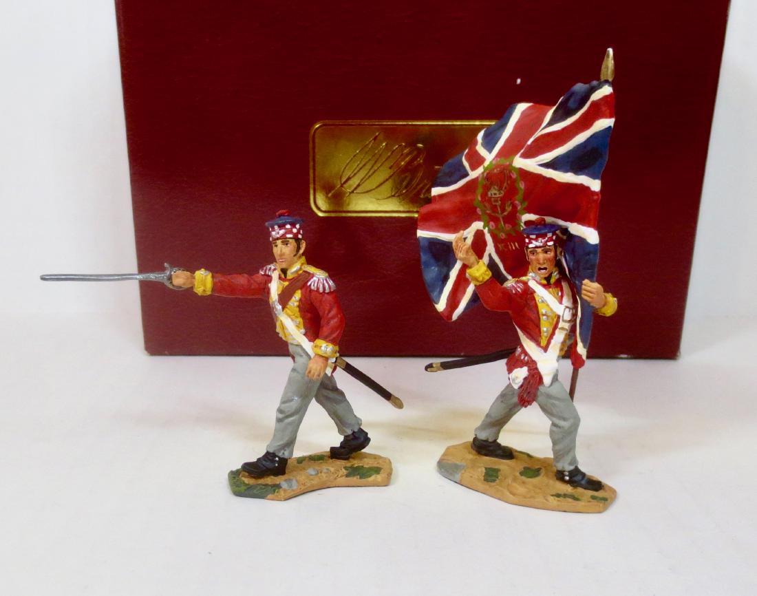 Britains 17524 Captain and Ensign 93rd Regiment: Of Foot, Sutherland Highlanders. 2 pieces. From The Battle of New Orleans Series. Excellent condition. Box excellent.