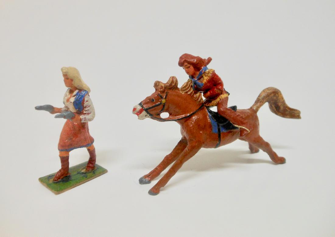 Nardi Belle Starr and Calamity Jane: 2 pieces. Plastic. 65 mm. Excellent condition. Unboxed.