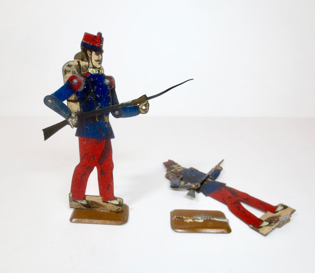 RARE 1890 Tin Jointed French Line Infantry (1 of 1)