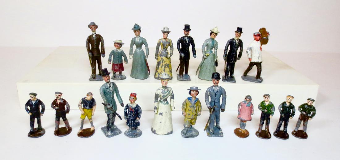 Heyde VERY RARE Zoo Visitors: 20 pieces. Excellent to very good condition (with some paint wear).