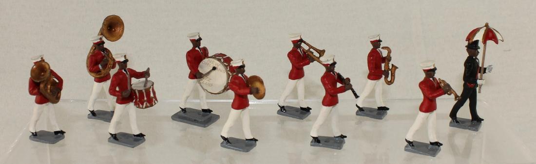 New Orleans Jazz Band: Unknown Maker New Orleans Jazz Band. 10 pieces. Condition excellent. No box.