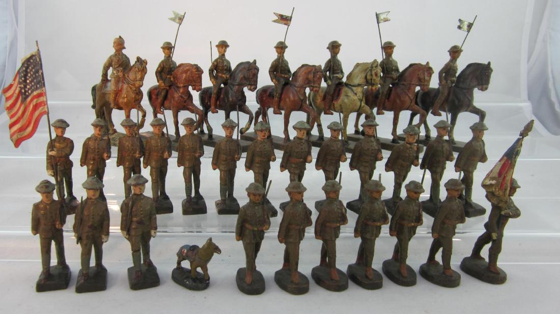 Lineol & Elastolin U.S. Cavalry & Infantry (1 of 1)