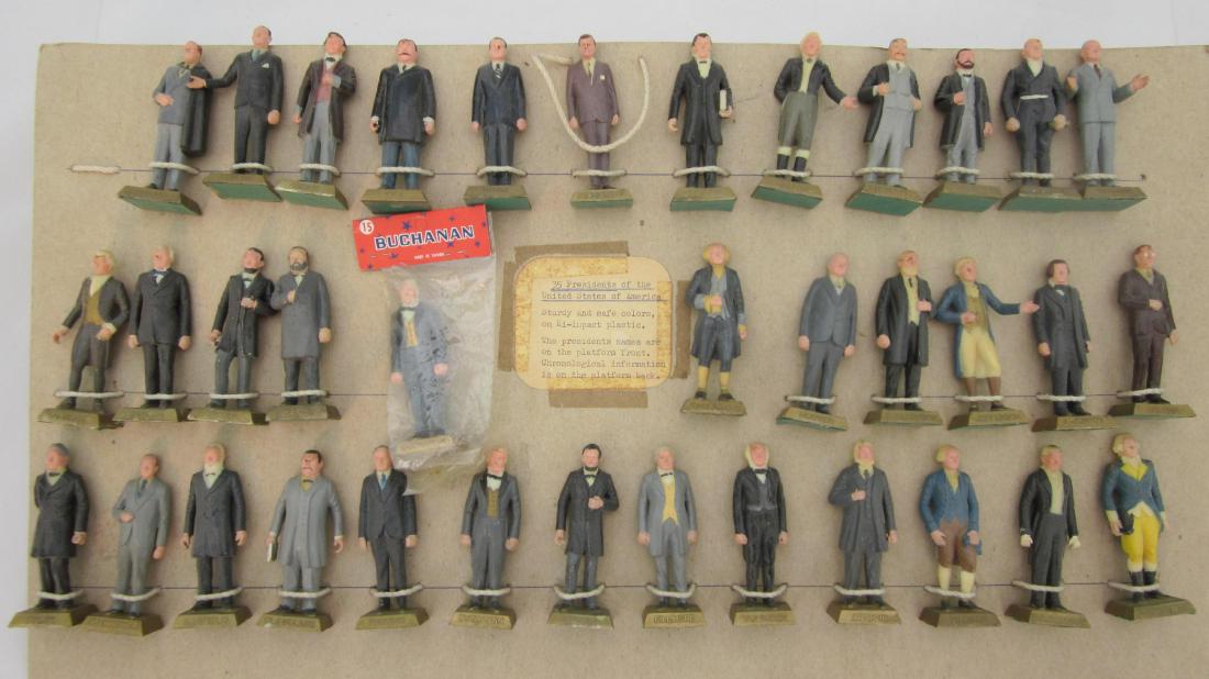 Marx Plastic American Presidents Sample Card (1 of 1)