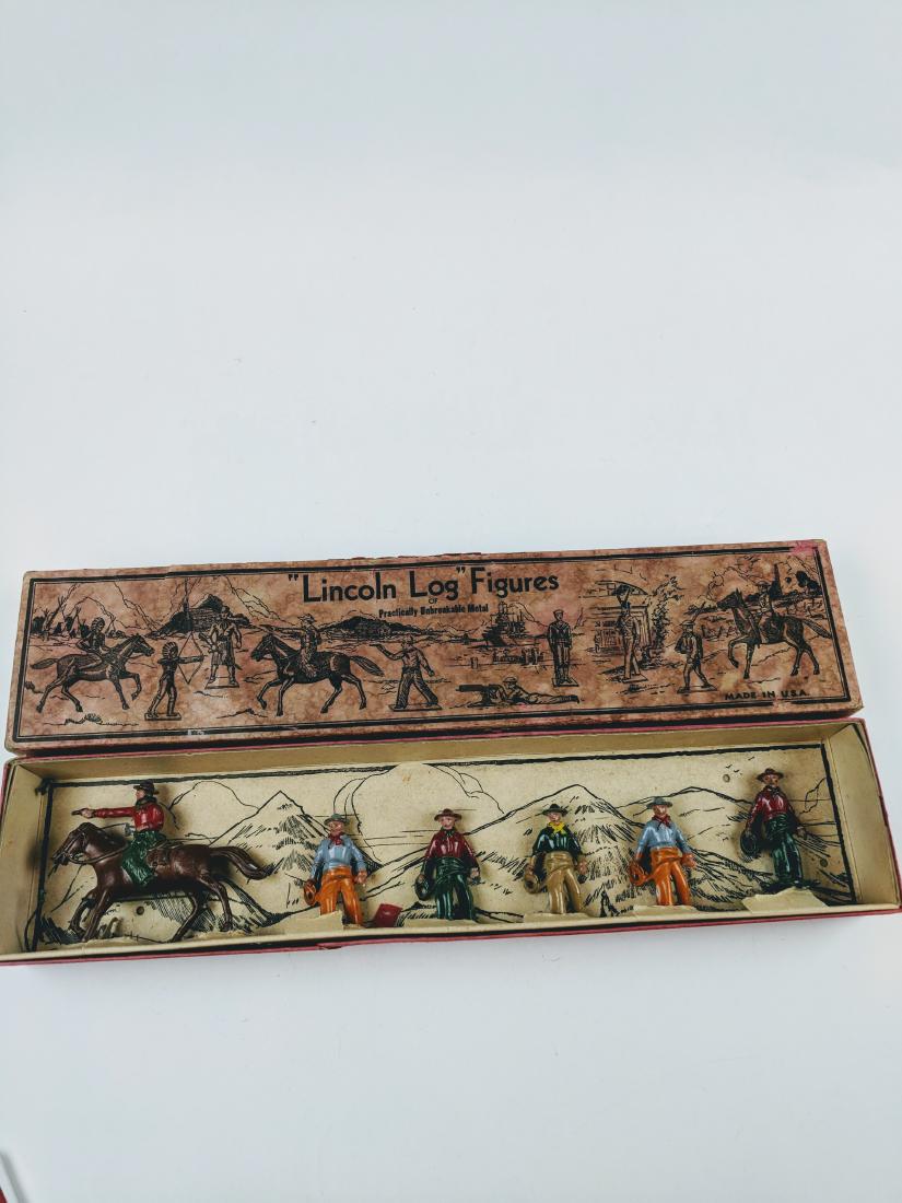 Lincoln Log NM-54 Cowboys With Rope (1 of 1)