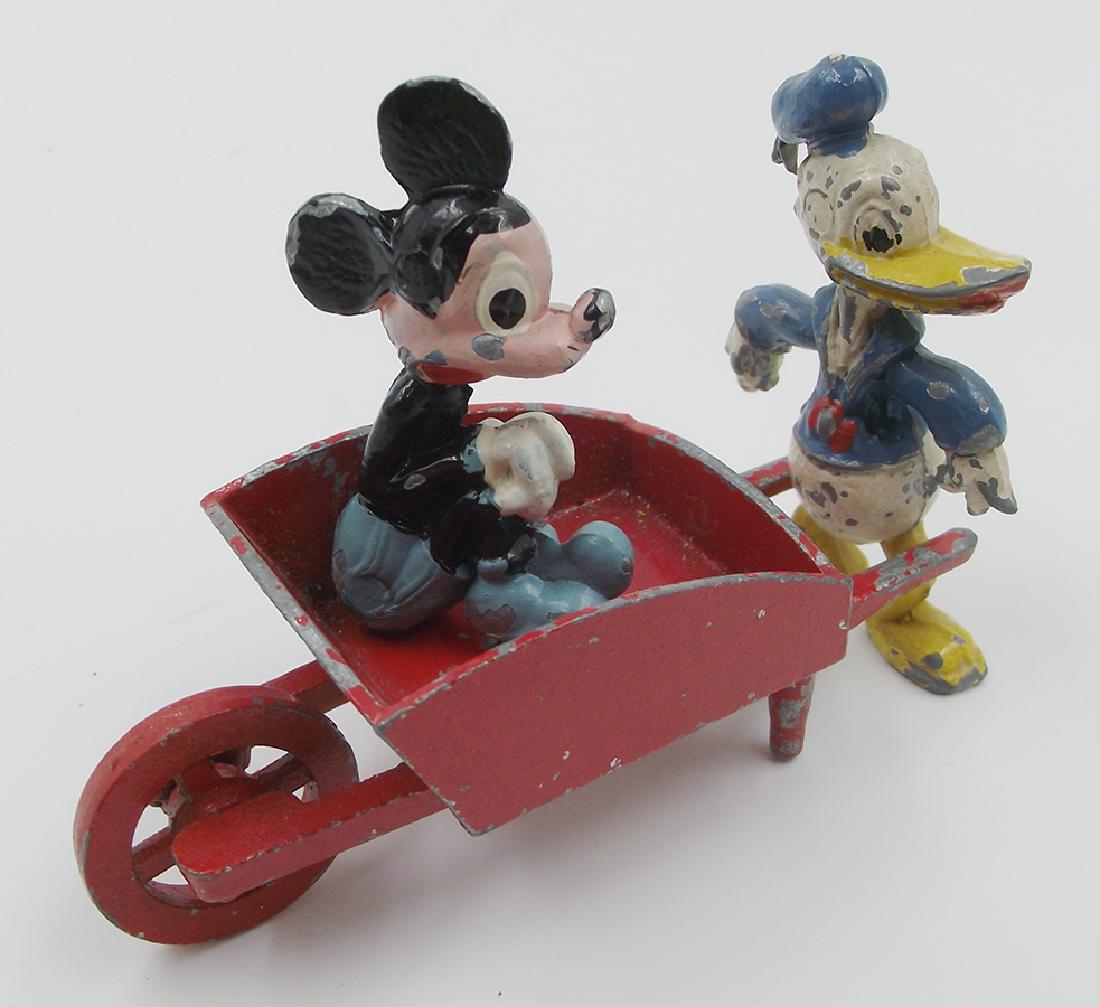 Salco Donald Duck & Mickey Mouse RED Wheel Barrel (1 of 1)