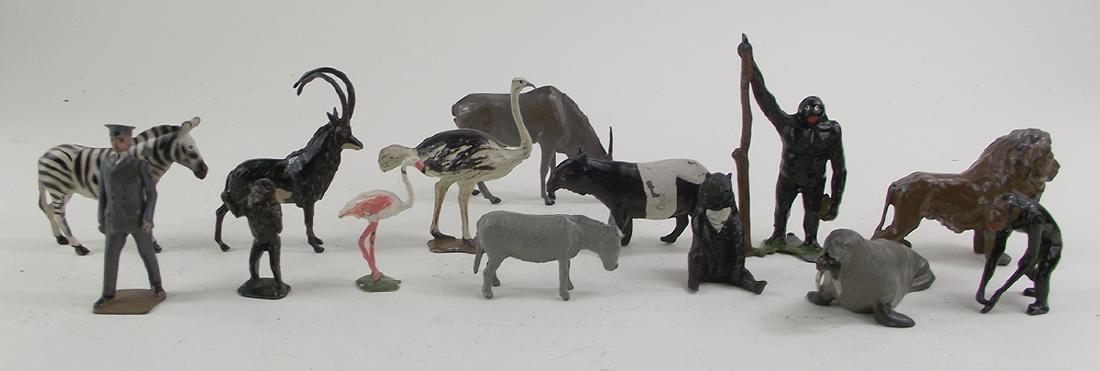 Britains Set #931 Zoo Assortment With Keeper (1 of 1)