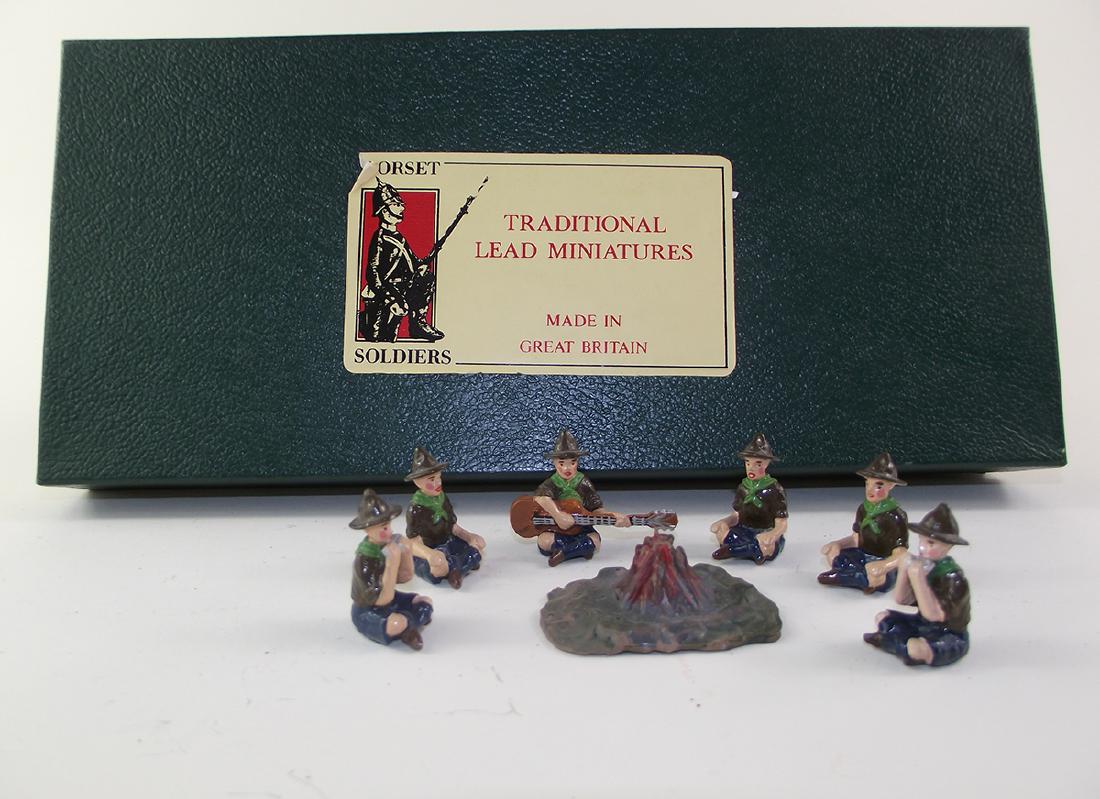 Dorset Set #854 Boy Scouts Around Camp Fire (1 of 1)