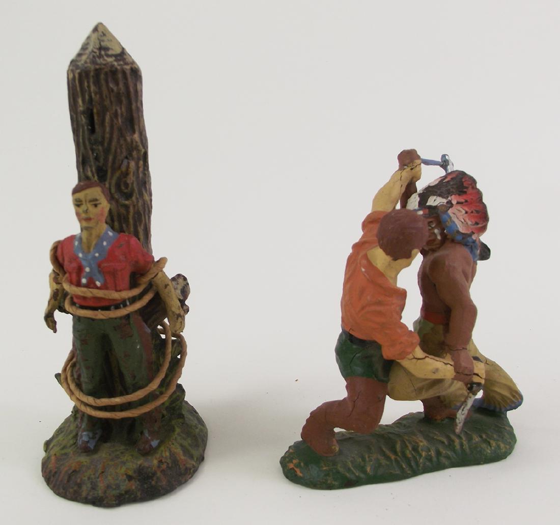 Elastolin Indian and Cowboy Fighter & Captive (1 of 1)