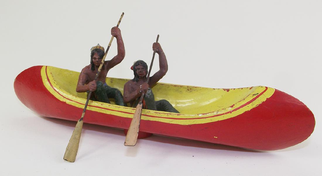 Elastolin Indians in Canoe (1 of 1)