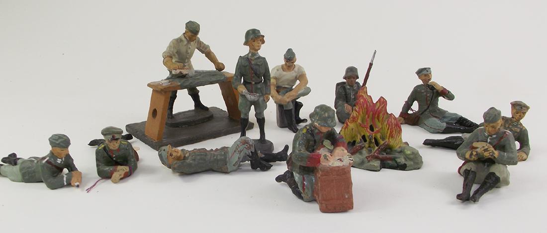 Elastolin WWII Germans at Camp (1 of 1)