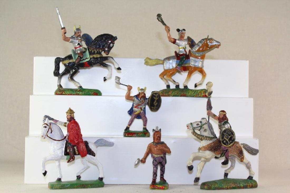 Durso Charlemagne And Vikings: Mounted And Foot Very Good Condition 6 Pieces