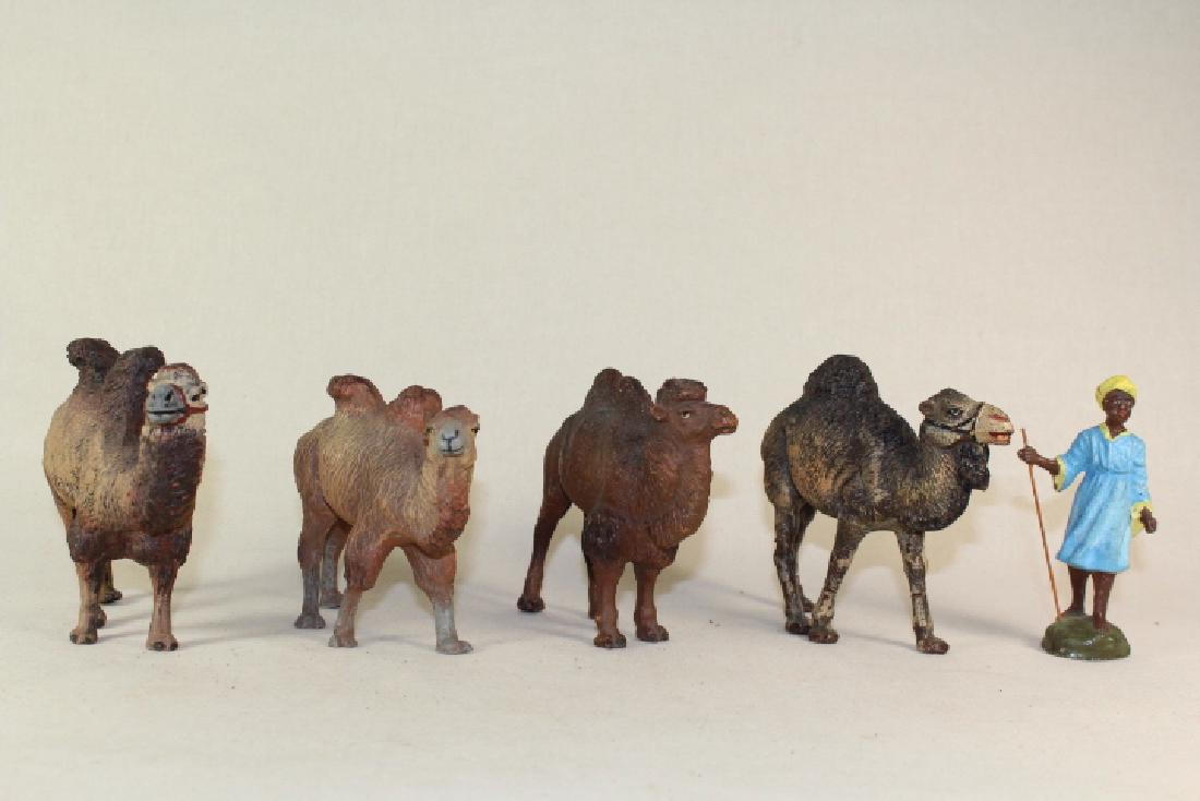 Tipple Topple Shepard And Camels: Bactrian Camels With 1 Dromedary Excellent Condition 4 Pieces
