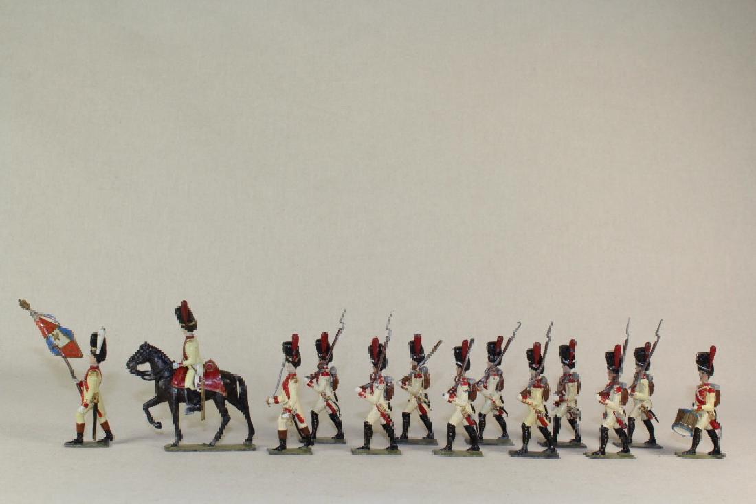 Lucotte Imperial Guard 3rd Regiment: Dutch Grenadiers With Mtd officer And Drummer Very Good Condition With 3 Rifle Tips Damaged 13 Pieces