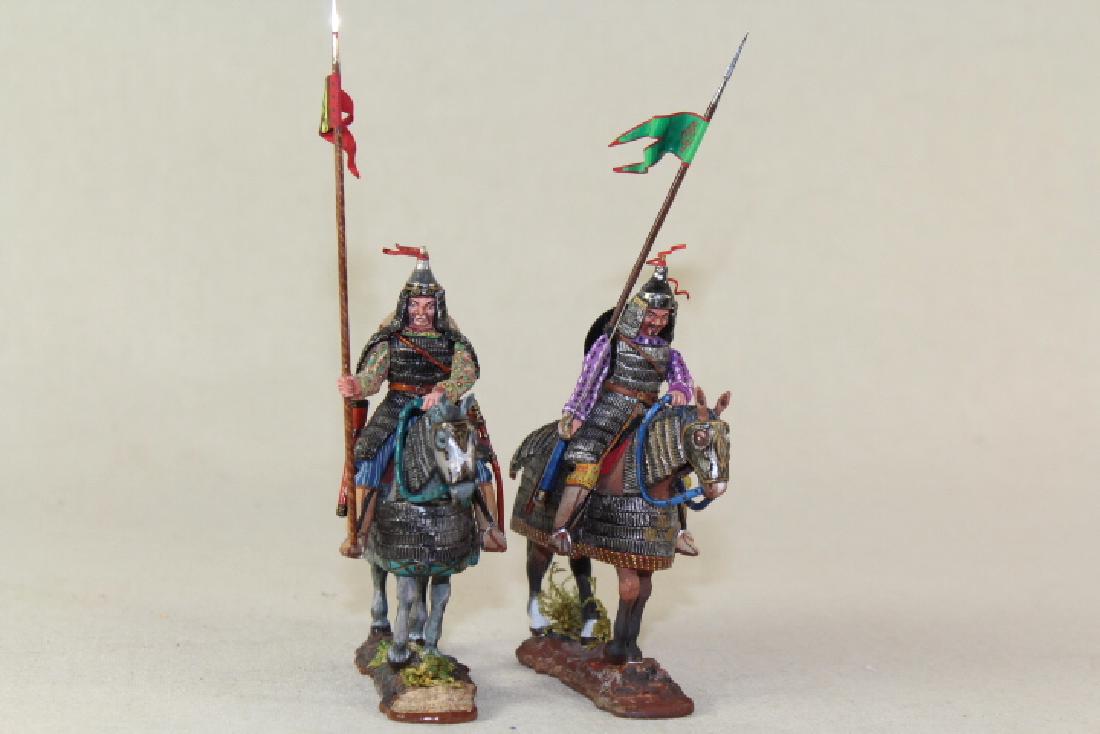 Aero Art Mongol Warrior With Lance: And Steed #043 Near Mint Condition No Box 2 Pieces