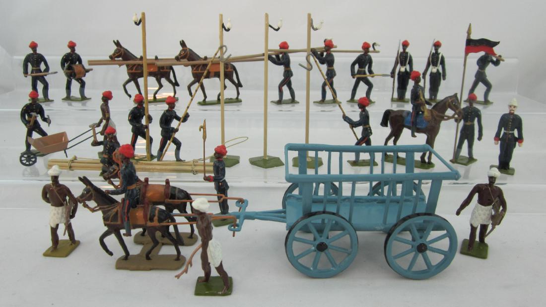 Potsdamer Zinnsoldaten Indian Telegraph Set. (1 of 1)