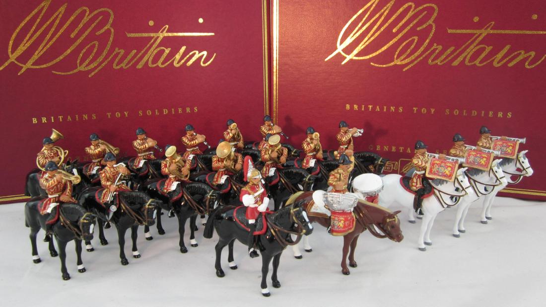 Britains Set #00073/74 Mounted Lifeguards Band. (1 of 1)