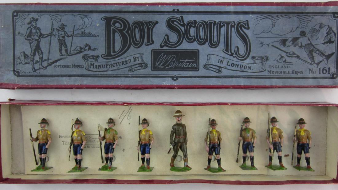 Britains Set #161 1st Version Boy Scouts. (1 of 1)