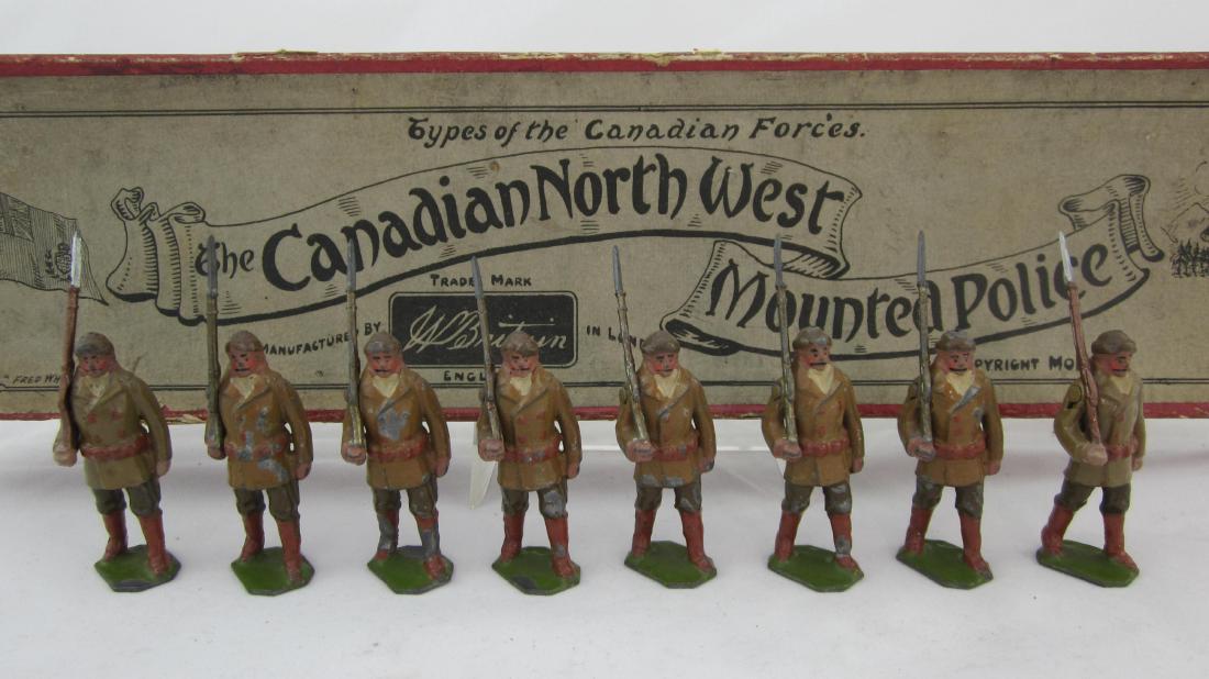 Britains Set #214 Mounties In Winter Dress. (1 of 1)