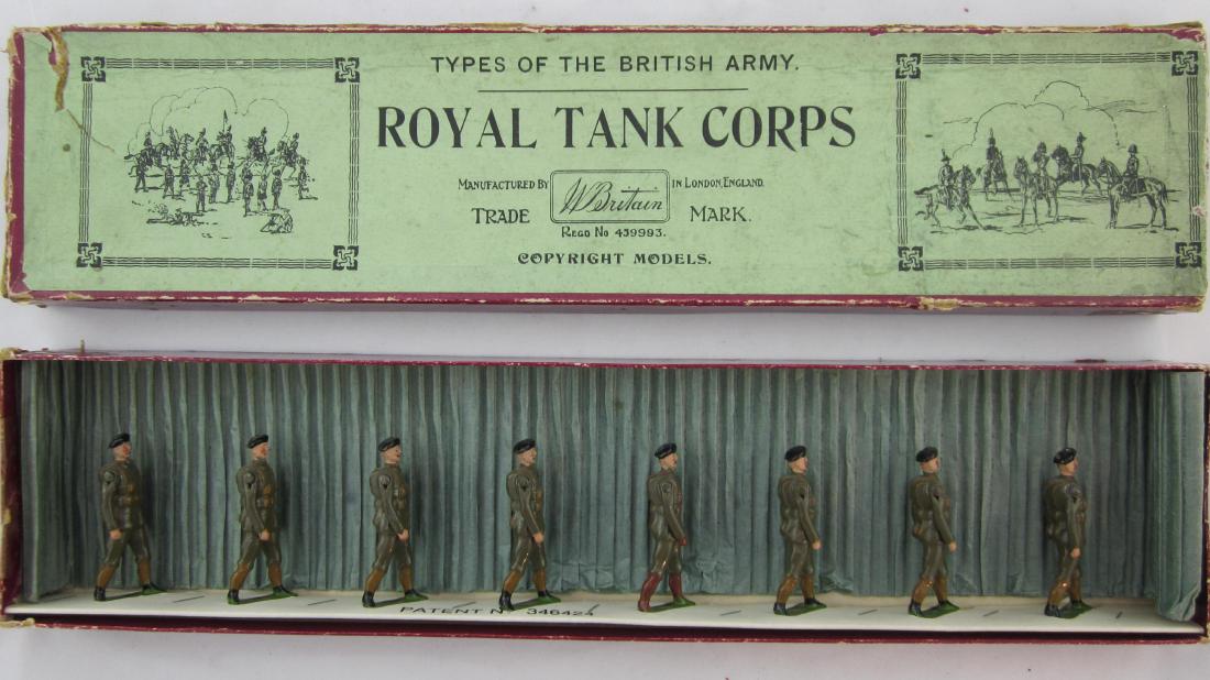 Britains Set #1250 Royal Tank Corp In Berets. (1 of 1)