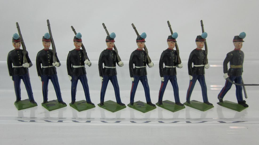 Britains Set #2051 Uruguayan Military Cadets.: Uruguayan Military School Cadets. 8 pieces. Condition excellent. No box.
