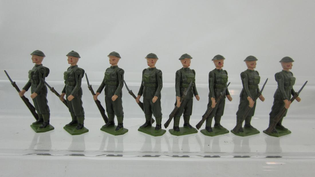 Britains Set#1828 Steel Helmet Infantry At Ease. (1 of 1)