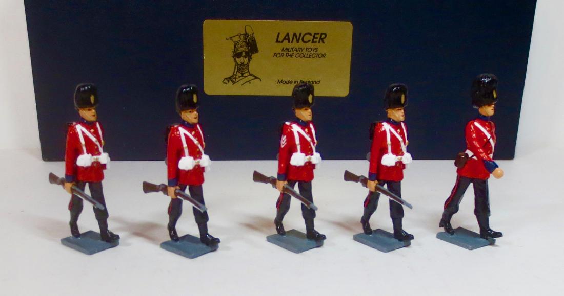 Lancer Royal Fusiliers Marching at Trail: 5 pieces. Excellent condition. Box excellent.