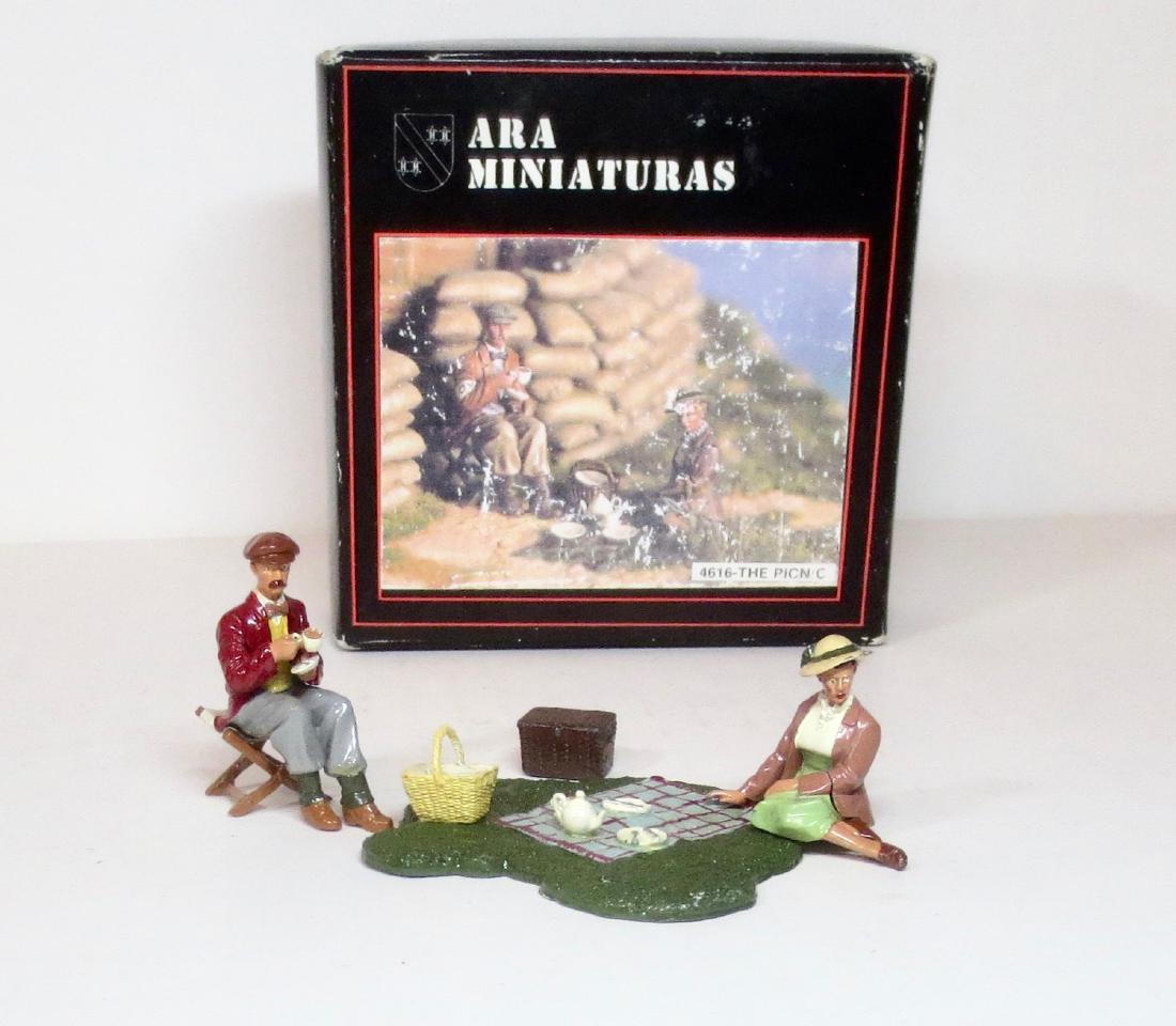 ARA Miniatures #4616 The Picnic: 5 pieces. Excellent condition. Box good (surface wear on the top).