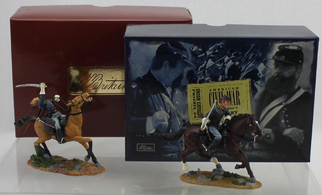 Britains Union Cavalry Privates Mounted (1 of 1)