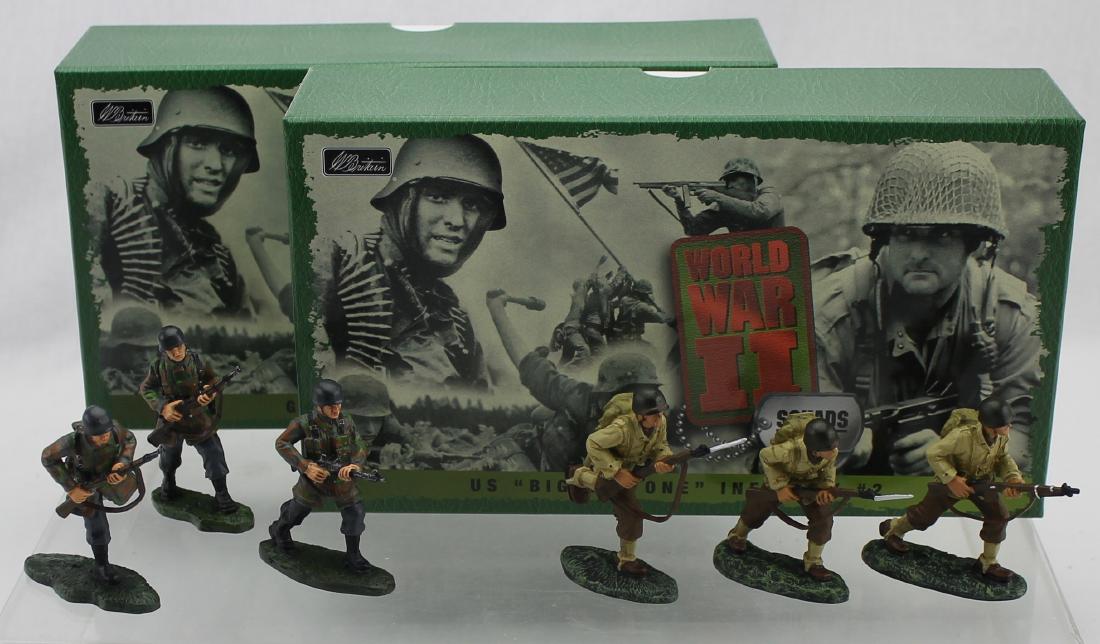 Britains Lot German Paratroopers US Mortar Team (1 of 1)