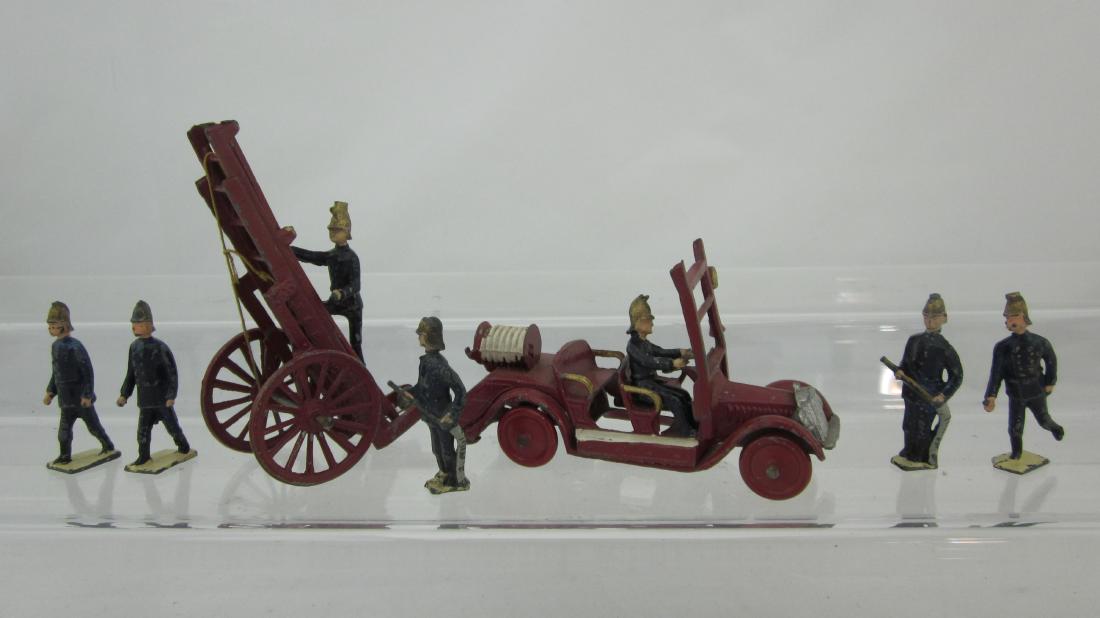 Taylor and Barrett Fire Ladder Truck With Firefighters. (1 of 1)