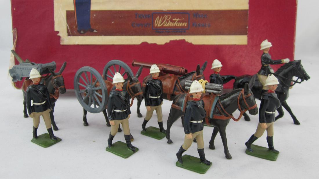 Britains Set #28 Royal Mountain Artillery. (1 of 1)