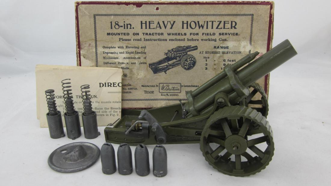 Britains Set #1266, No. 2 18" Heavy Howitzer. (1 of 1)