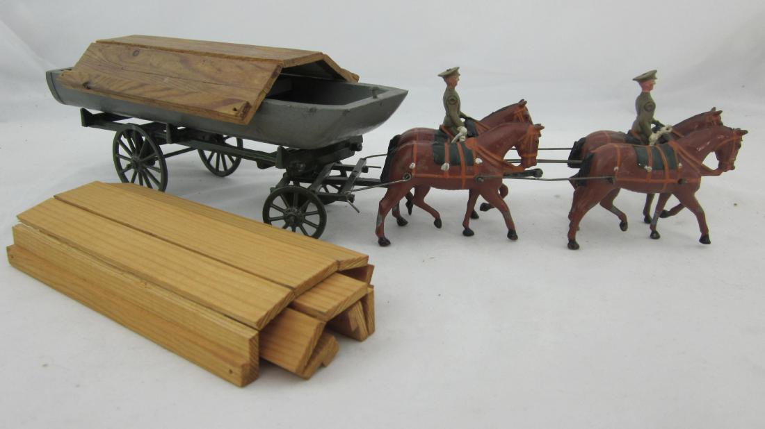 Britains Set#1254 Active Service Pontoon Wagon. (1 of 1)