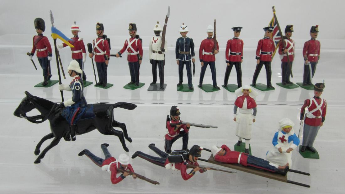 Britains & Other Maker REPAINTED Infantry. (1 of 1)