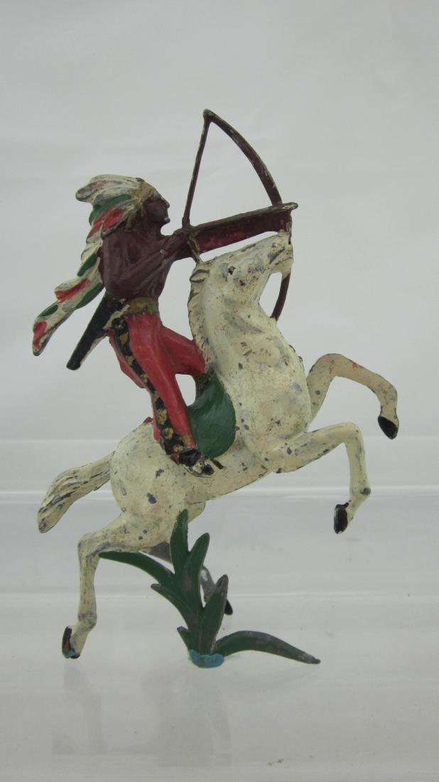 French "GM" Dramatic Mounted Indian Chief. (1 of 1)