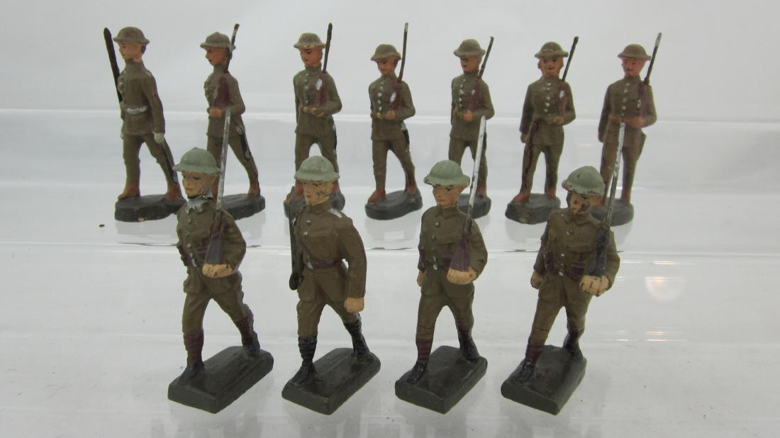 Lineol & Elastolin British Infantry Marching. (1 of 1)