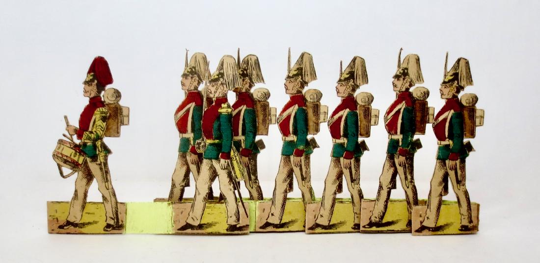 Maker Unknown Paper Soldiers Marching Prussians (1 of 1)