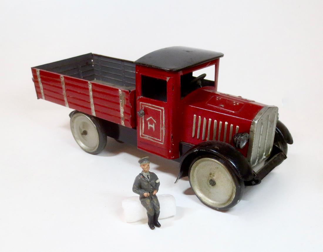 Hausser RARE 1936 Wind-up Flatbed Lorry & Driver (1 of 1)