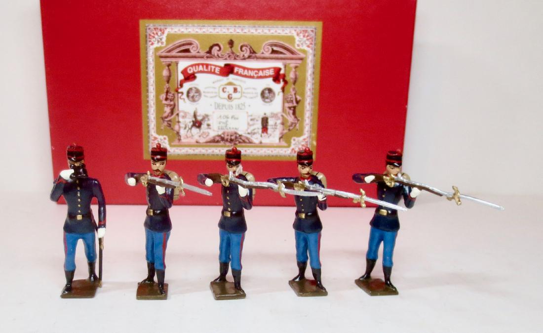 Mignot 106th Infantry Italienne: Mignot 106th Infantry Italienne. Post war. 5 pieces. Near mint condition. Box excellent.