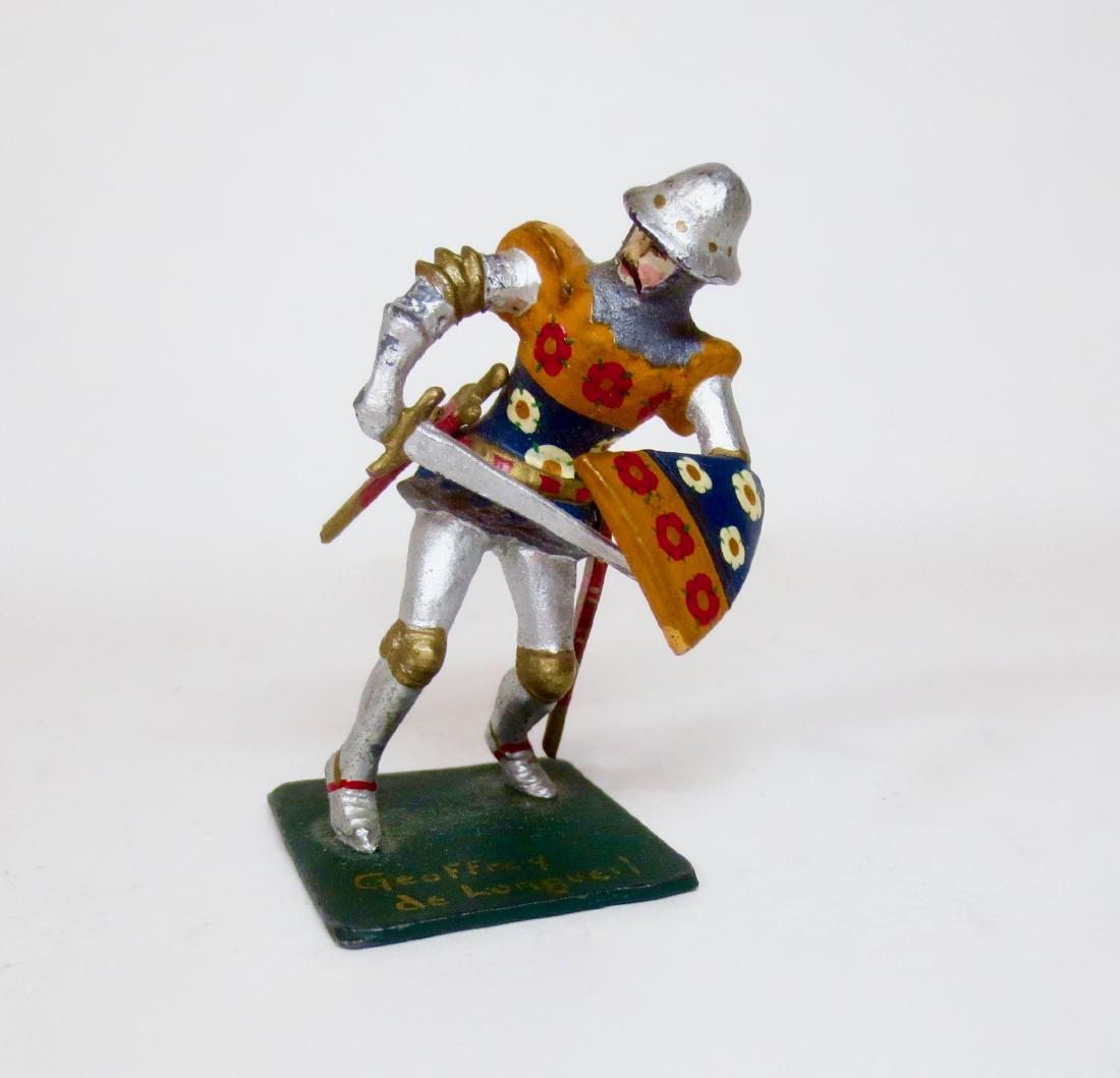 Courtenay Geoffroi Marcel de Longueil: Position 4 Courtenay Geoffroi Marcel de Longueil. Dark green base with gold lettering. Signed by Richard Courtenay on the bottom of base. 1 piece. Near mint condition.