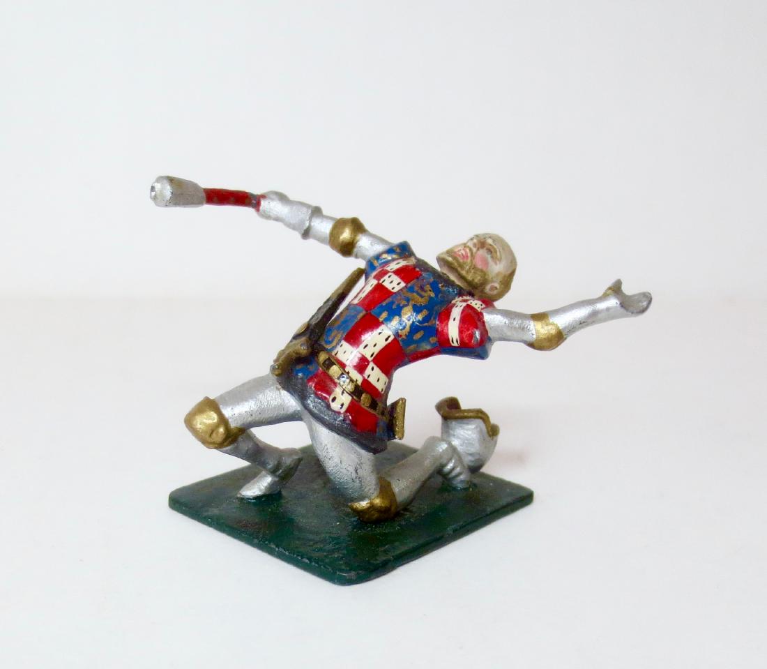 Courtenay Gautier de Brienne Duke of Athens: Position 8A Courtenay Gautier de Brienne Duke of Athens. Dark green base with gold lettering. Signed by Richard Courtenay on bottom of base. 1 piece. Near Mint condition.