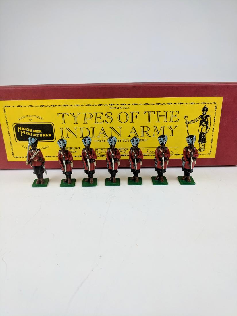 Nickolson Miniatures I45 12th Pioneers: 7 Pieces Condition Excellent Box Very Good