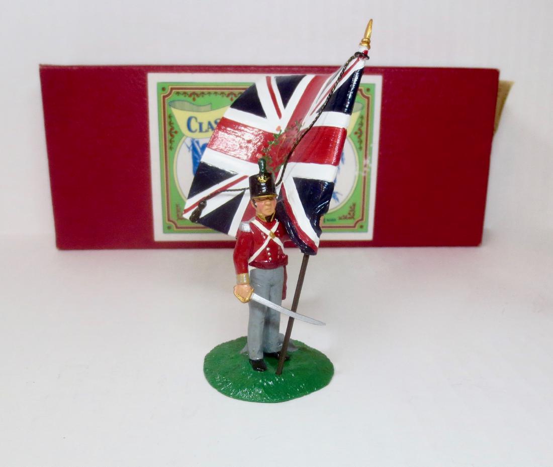 Trophy #WA63A The Napoleonic Wars: 71st Highland Regiment Light Infantry, The Regimental Colour. Officer with The Colour and Drawn Pistol. 1 piece. Excellent condition. Box excellent.