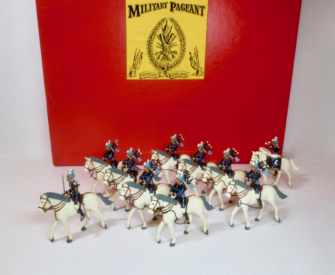 Jacklex Military Pageant 17th Bengal Cavalry: Military Pageant 17th Bengal Cavalry Pipes & Drum Band. 10 pieces. Excellent condition. Box excellent.