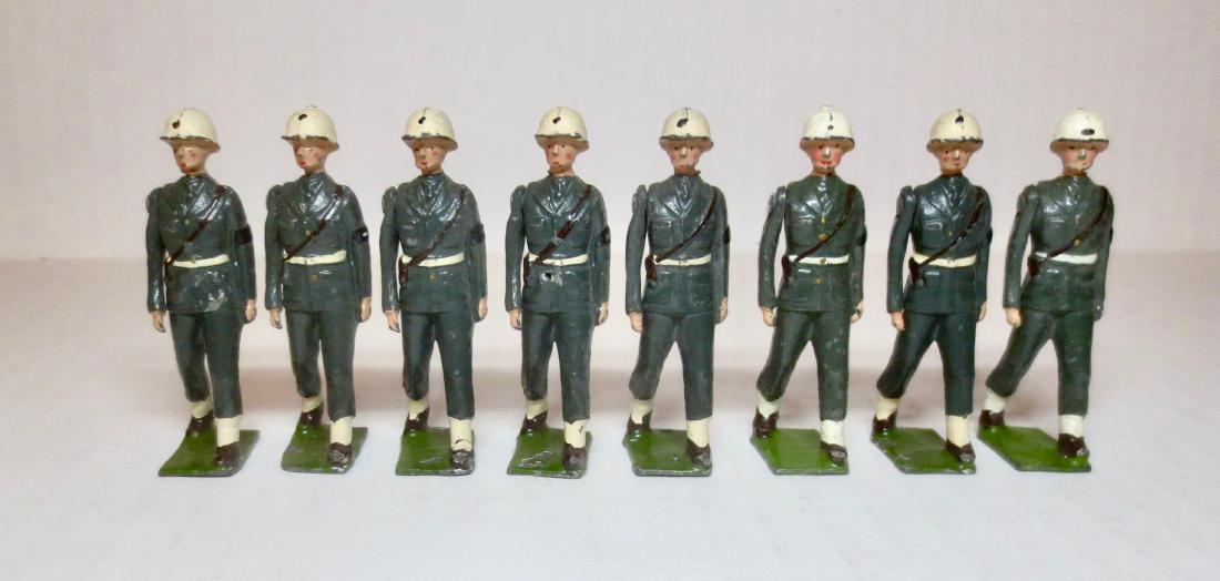 Britains #2021 "Snowdrops" Military Police: Post war. 8 pieces. Excellent condition. Unboxed.