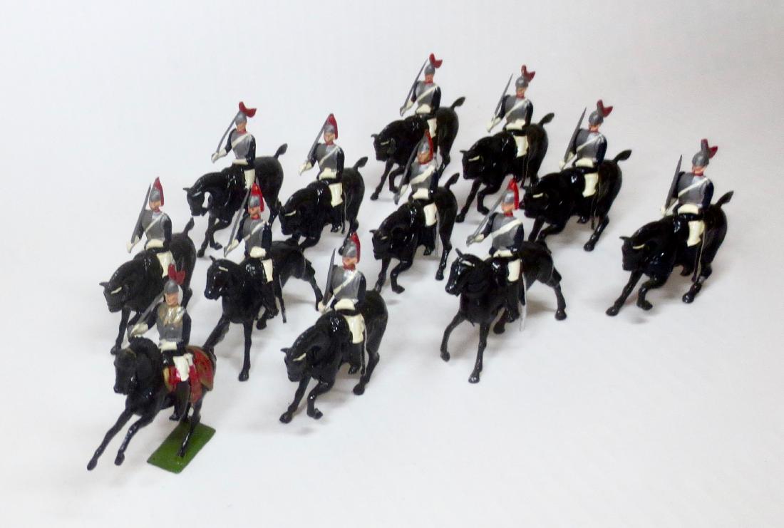 Britains From #2 Royal Horse Guards Assortment: Post War. 12 pieces. Very good to good condition (some retouching). Unboxed.