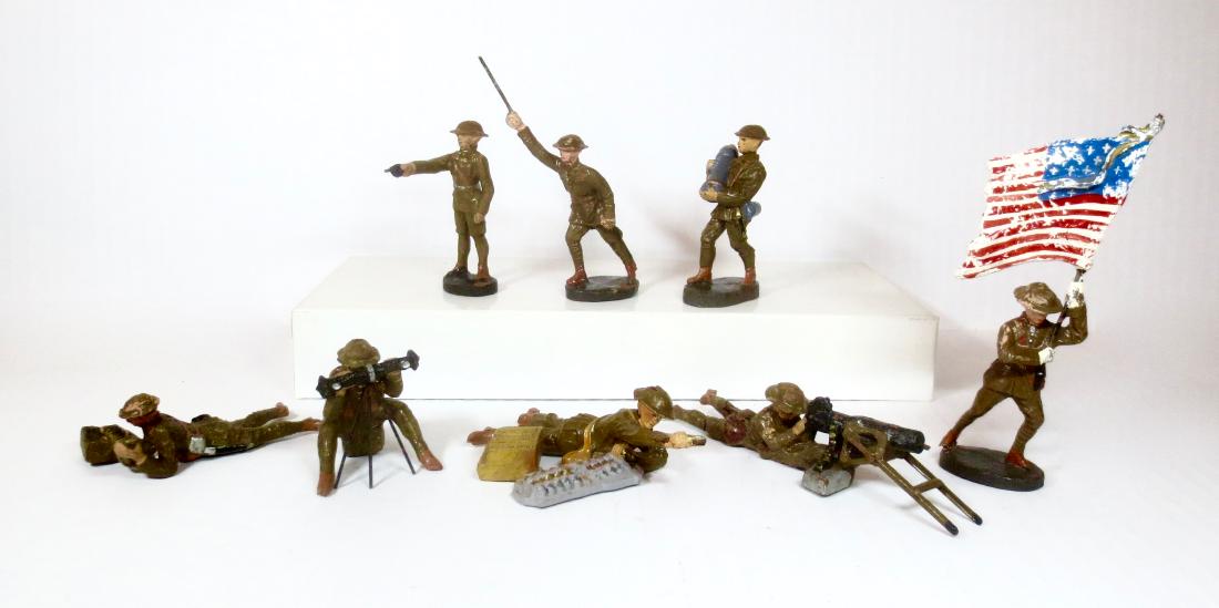 Elastolin U.S. Infantry with Flag Bearer (1 of 1)